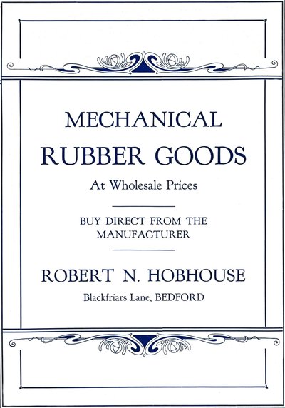 Mechaniczne wyroby gumowe - reklama Roberta N. Hobhouse