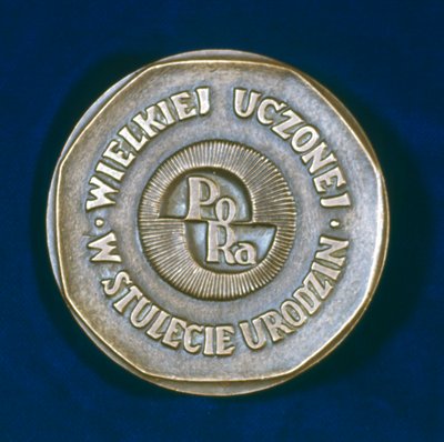 Medal upamiętniający Marię Skłodowską Curie, urodzoną w Polsce francuską fizykę, 1967 autorstwa Unbekannt