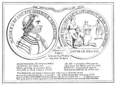 Medal z czasów Olivera Cromwella, XVII w. autorstwa Unbekannt
