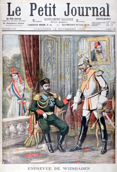 Spotkanie cara Mikołaja II z cesarzem Wilhelmem II, Wiesbaden, Niemcy, 1903 autorstwa Unbekannt