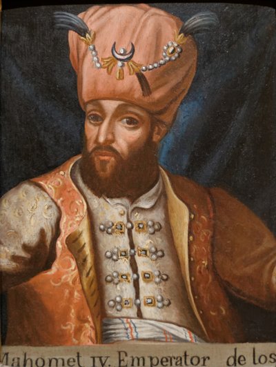 Mehmed IV 1642-1693, sułtan Imperium Osmańskiego, XVII wiek autorstwa Unbekannt
