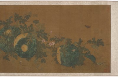 Winorośl melonów, kwiaty i owady, 1368-1644. autorstwa Unbekannt