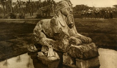 Memphis - Sfinks alabastrowy, c1918-c1939. autorstwa Unbekannt