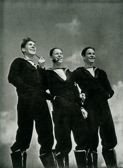 Mężczyźni z Królewskiej Marynarki Wojennej, ok. 1943. autorstwa Unbekannt