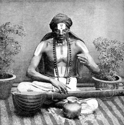 Żebractwo przyjęte w imieniu Wisznu, Indie, 1922 r autorstwa Unbekannt