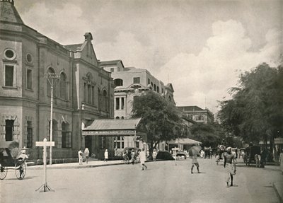 Ulica handlowa, Rangun, 1900. autorstwa Unbekannt