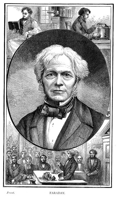 Michael Faraday, brytyjski fizyk i chemik, 1881 autorstwa Unbekannt