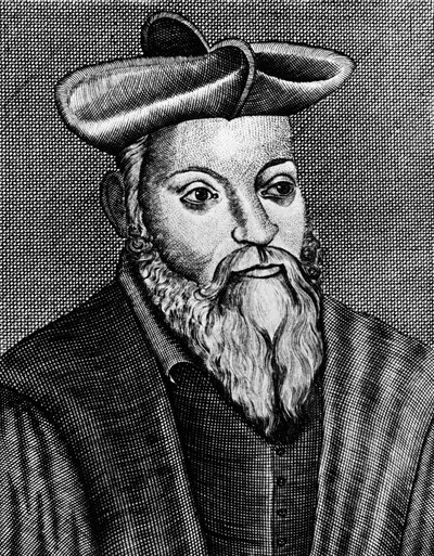 Michel Nostradamus 1503-1556, francuski lekarz i astrolog, XVII wiek autorstwa Unbekannt