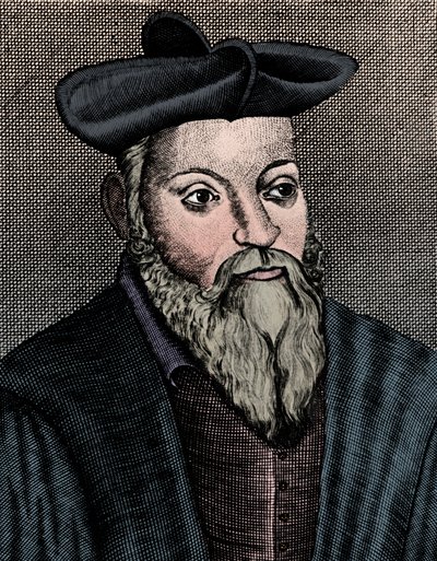 Michel Nostradamus 1503-1556, francuski lekarz i astrolog, XVII wiek autorstwa Unbekannt