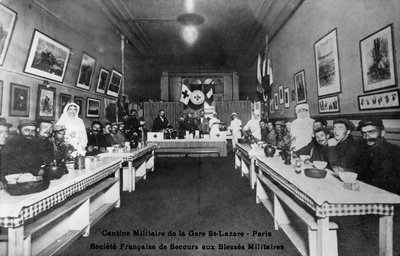 Kantyna wojskowa, Gare St Lazare, Paryż, I wojna światowa, 1914-1918 autorstwa Unbekannt