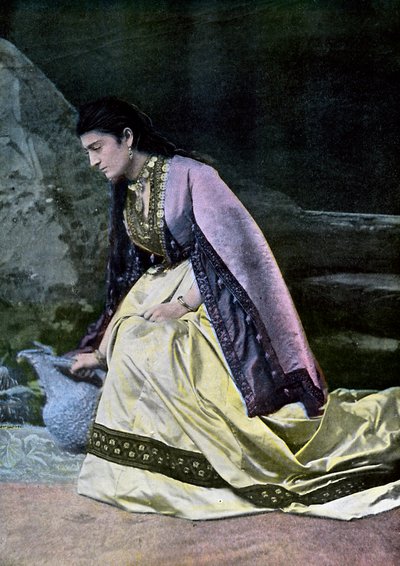 Kobieta z rodziny Mingrelien zbierająca wodę, ok. 1890 r. autorstwa Unbekannt