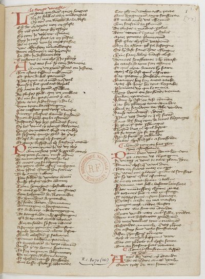 Menagier Paryża, strona rękopisu, 1393 autorstwa Unbekannt