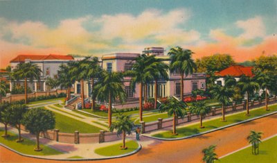 Nowoczesna rezydencja w El Prado, Barranquilla, ok. 1940 autorstwa Unbekannt