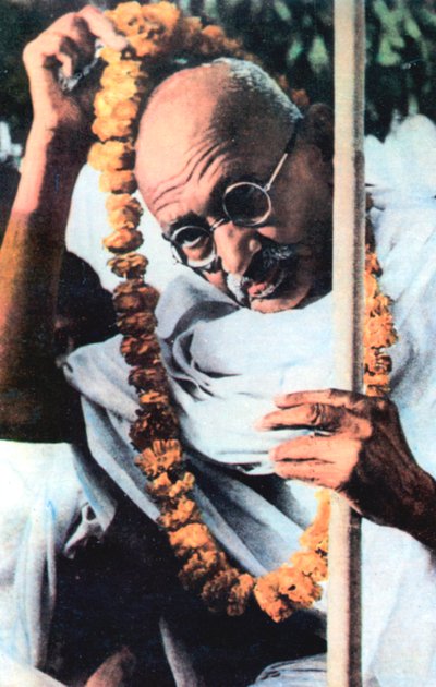 Mohandas Karamchand Gandhi 1869-1948, indyjski przywódca nacjonalistyczny autorstwa Unbekannt
