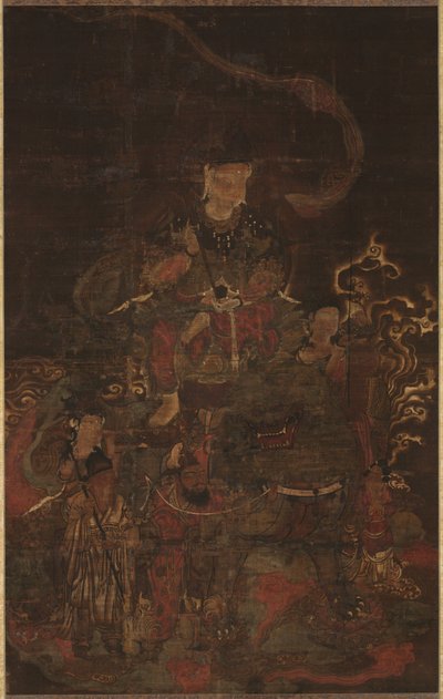Monju i pomocnicy, 1200s. autorstwa Unbekannt