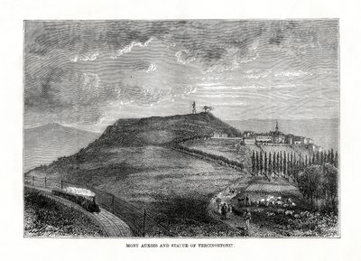 Mont Auxois i posąg Wercyngetoryksa, Francja, 1879 autorstwa Unbekannt