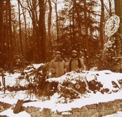 Monument des Chasseurs, Col de la Chipotte, wschodnia Francja, c1914-c1918 autorstwa Unbekannt