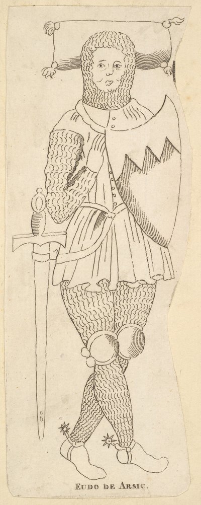 Pomnik Eudo de Arsie, ca. 1790 autorstwa Unbekannt