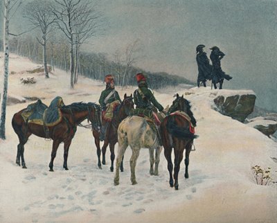 Moreau i jego szef sztabu major Desoles, 1800, 1876, 1896 autorstwa Unbekannt