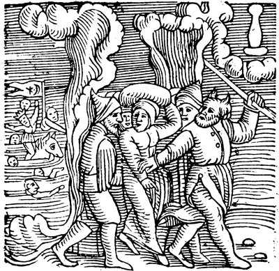Mojżesz uwalnia Izraelitów z Egiptu, 1557 autorstwa Unbekannt