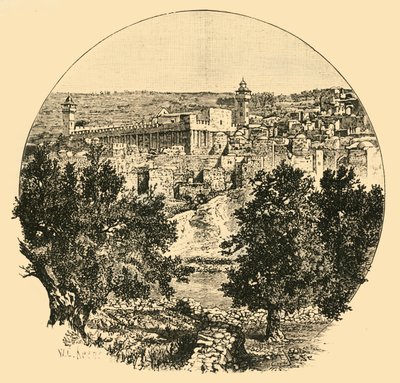 Meczet w Hebronie, 1890. autorstwa Unbekannt
