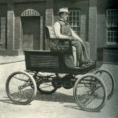Samochód wyposażony w nowy akumulator, 1902. autorstwa Unbekannt