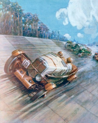 Wyścigi samochodowe, 1930 autorstwa Unbekannt