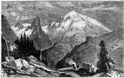 Mount Shasta, północny szczyt Sierra Nevada, Kalifornia, USA, c1870 autorstwa Unbekannt
