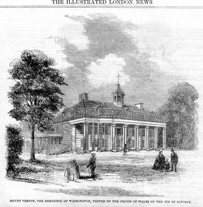Mount Vernon, rezydencja Waszyngtona, XIX wiek autorstwa Unbekannt