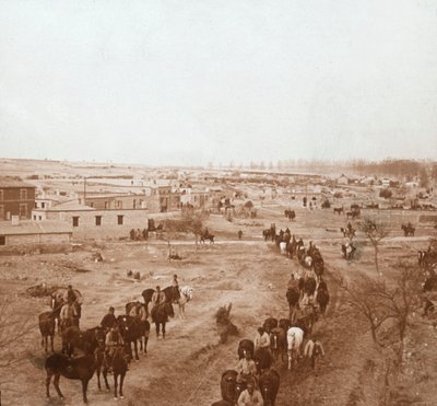 Żołnierze konni, Somme-Tourbe, północna Francja, c1914-c1918 autorstwa Unbekannt