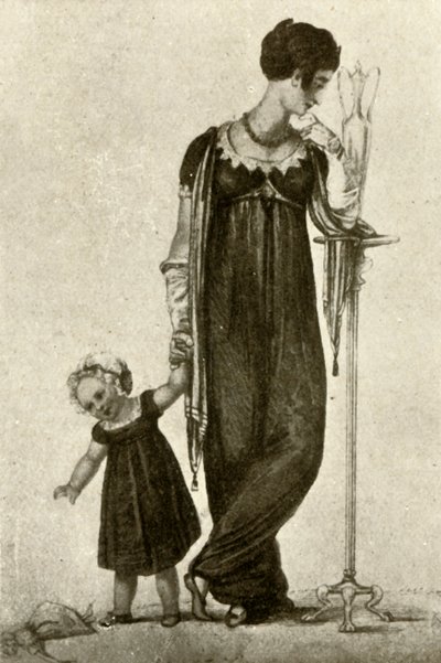 Suknia żałobna matki i dziecka, 1809, 1937. autorstwa Unbekannt