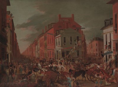 Przeprowadzka w Little Old New York, ca. 1827. autorstwa Unbekannt