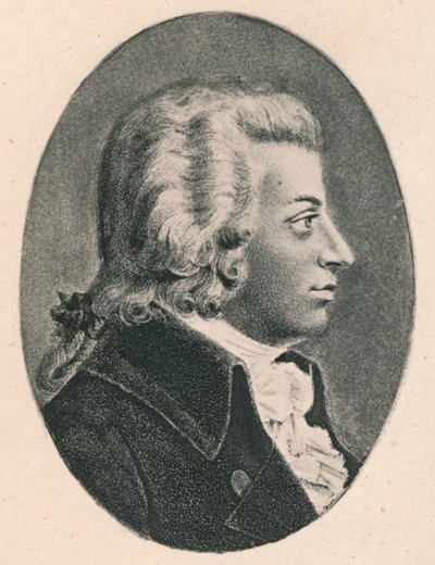 Mozart., 1895. autorstwa Unbekannt