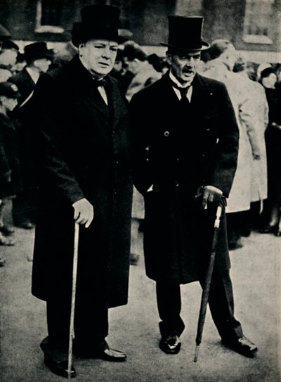 Pan Chamberlain i Pan Churchill, 23 lutego 1940, 1945. autorstwa Unbekannt