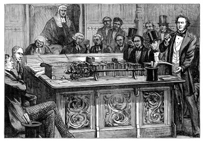 Pan Gladstone atakuje pierwszy budżet pana Disraelisa, 1852 r. autorstwa Unbekannt