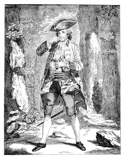 Pan Woodward w roli Mercutio, 1753 autorstwa Unbekannt