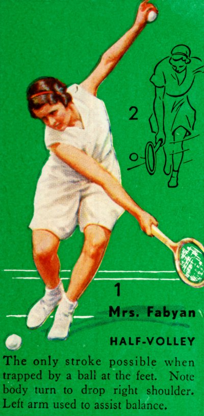 Pani Fabyan - Half-Volley, c1935. autorstwa Unbekannt