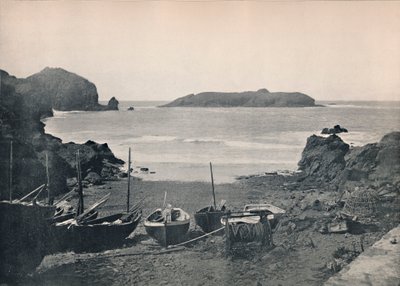 Mullion Cove - Pokazuje wyspę Mullion, 1895 autorstwa Unbekannt