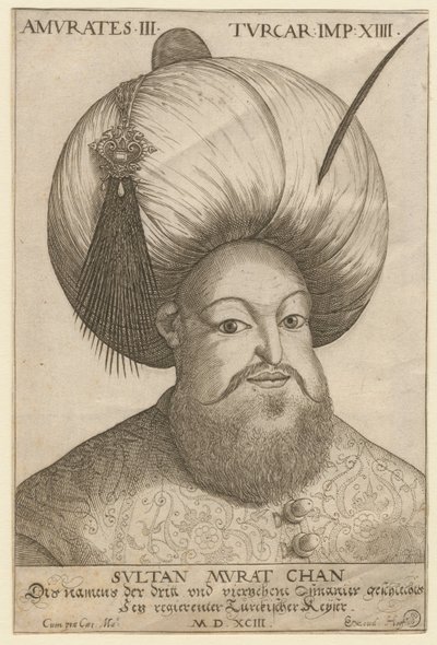 Murad III 1546-1595, sułtan Imperium Osmańskiego, 1593 autorstwa Unbekannt