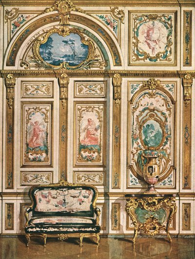Dekoracja ścienna w Pałacu Fontainebleau, Francja, 1928. autorstwa Unbekannt