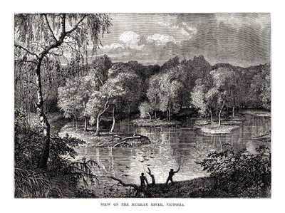 Rzeka Murray, Wiktoria, Australia, 1877 autorstwa Unbekannt