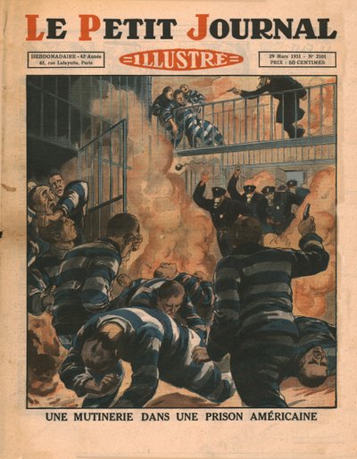 Bunt w amerykańskim więzieniu, 1931. autorstwa Unbekannt