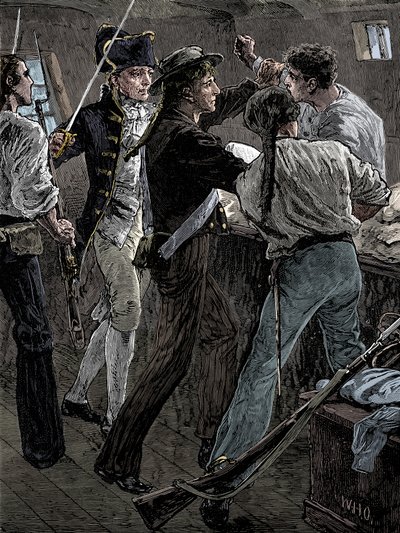 Bunt załogi Bounty, 1789, koniec XIX wieku autorstwa Unbekannt