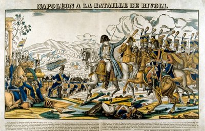 Napoleon w bitwie pod Rivoli, 14 stycznia 1797 autorstwa Unbekannt