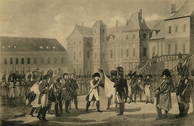 Wyjazd Napoleona z Fontainebleau, 20 kwietnia 1814, 1921. autorstwa Unbekannt