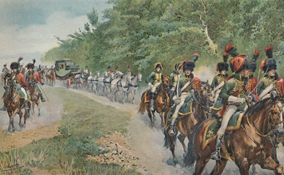 Tryb podróżowania Napoleona, ok. 1800, 1896. autorstwa Unbekannt