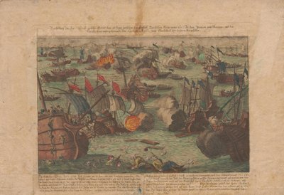 Bitwa morska między flotą rosyjską i osmańską na Morzu Czarnym 28 i 29 czerwca 1788, 1788. autorstwa Unbekannt