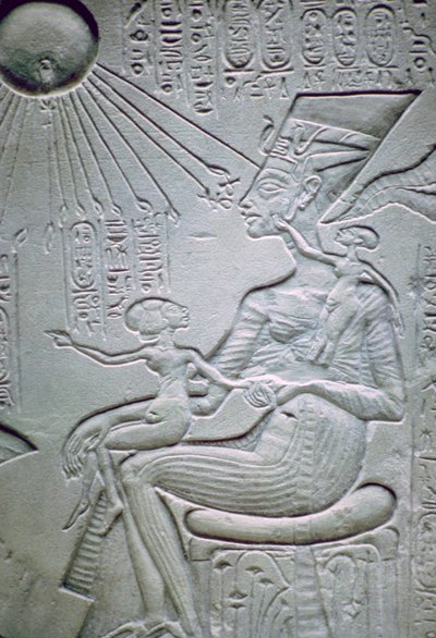 Nefertiti i dwie jej córki autorstwa Unbekannt