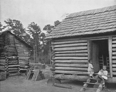Negro Log Huts, Thomasville, Georgia, USA, ok. 1900. autorstwa Unbekannt