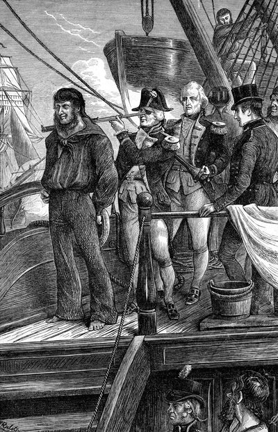 Nelson i sygnał, Bitwa o Kopenhagę, 1801 autorstwa Unbekannt